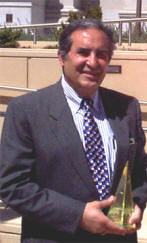 Ali with his 1998 DOE/OAK Pollution Prevention Award