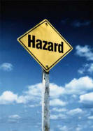 Photo of a hazard sign