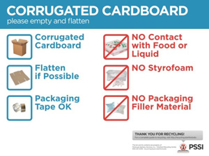 Corrugated Cardboard Sign