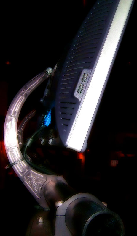 Aluminum LCD Arm Detail :: Peter Allen, XRDI