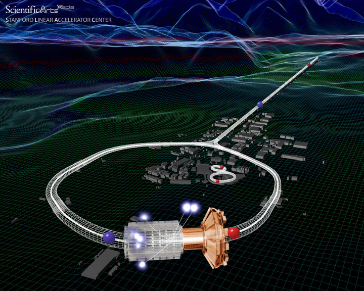 SLAC Site with dramatic focus on BaBar 